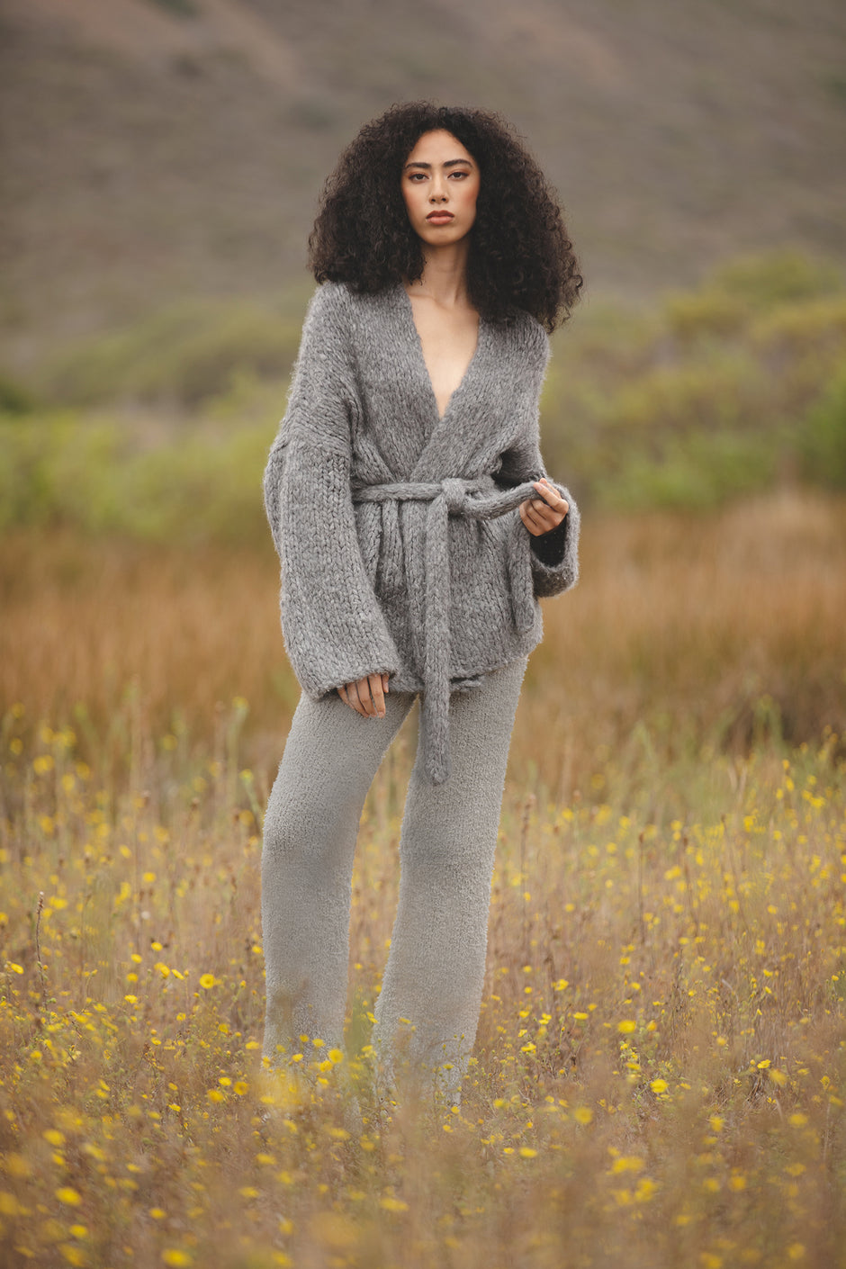 OXALIS HANDKNIT CARDIGAN | HERON